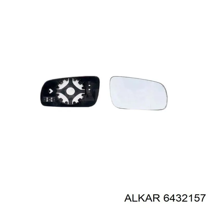 Зеркальный элемент зеркала заднего вида ALKAR 6432157