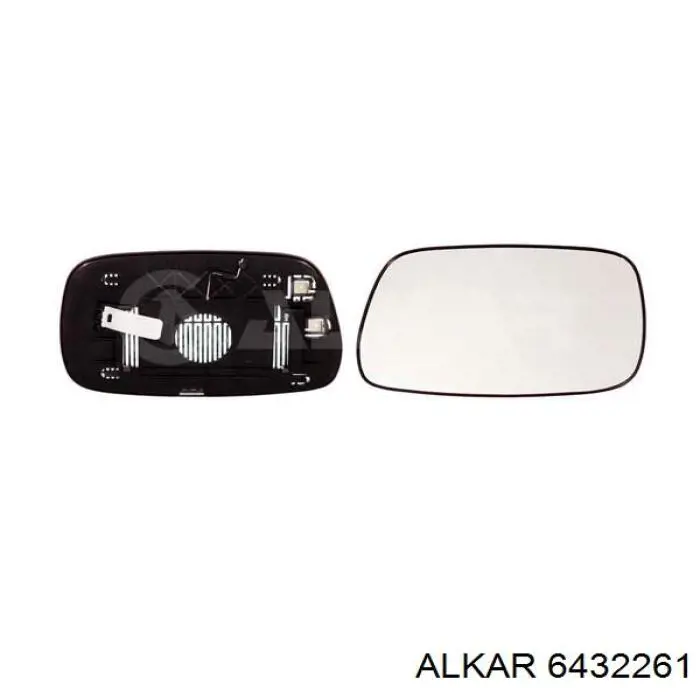 Скло дзеркала заднього виду, правого Alkar 6432261 ціна, від 18.77 USD