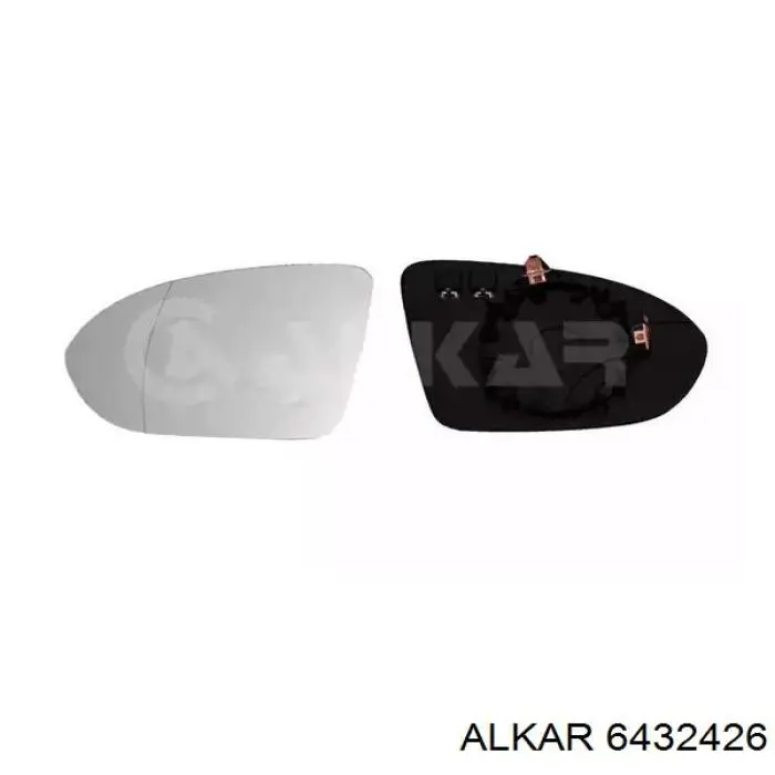 Дзеркальний елемент дзеркала заднього виду, правого Alkar 6432426