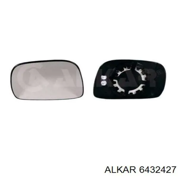 Зеркальный элемент зеркала заднего вида ALKAR 6432427