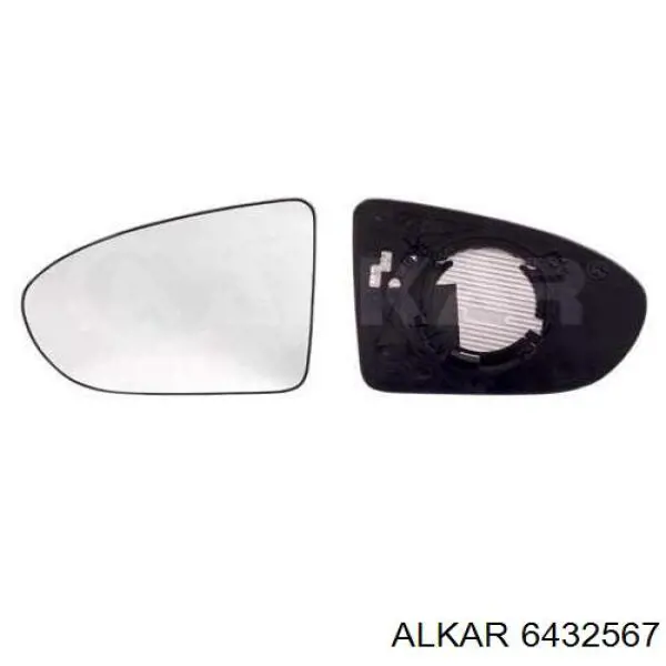 Купити 6432567 Alkar Скло дзеркала заднього виду, правого