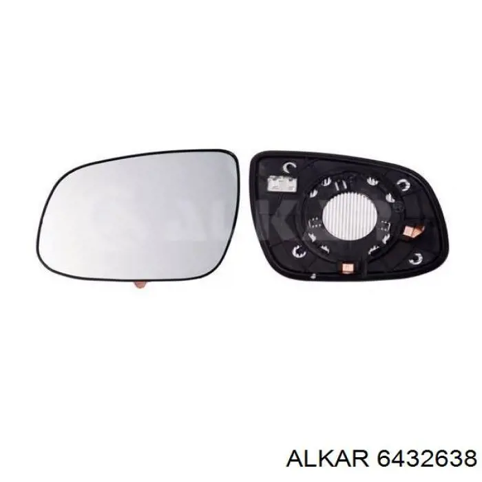 Купити 6432638 Alkar Скло дзеркала заднього виду, правого