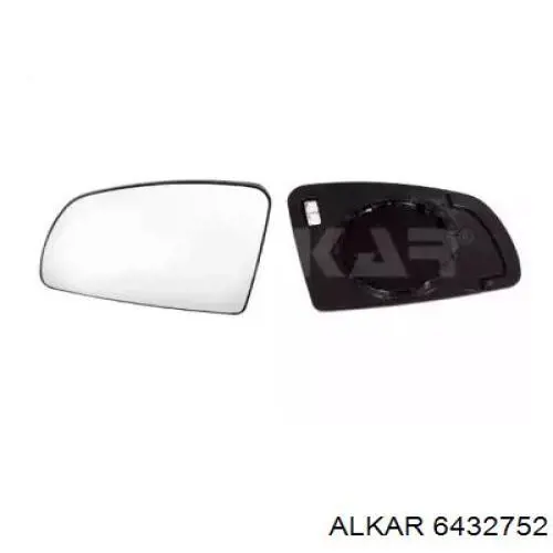 Дзеркальний елемент дзеркала заднього виду, правого Alkar 6432752