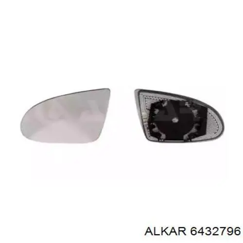 Купити 6432796 Alkar Скло дзеркала заднього виду, правого