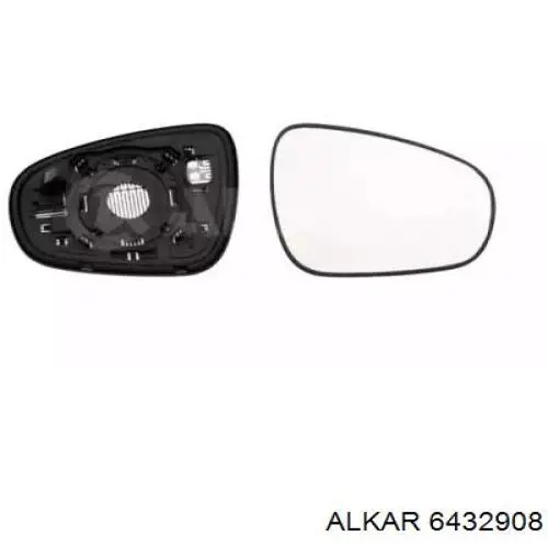 Скло дзеркала заднього виду, правого Alkar 6432908 ціна, від 57.33 USD