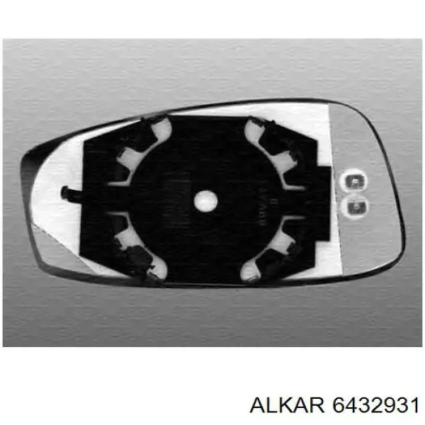 Дзеркальний елемент дзеркала заднього виду, правого 0071734381 Fiat/Alfa/Lancia