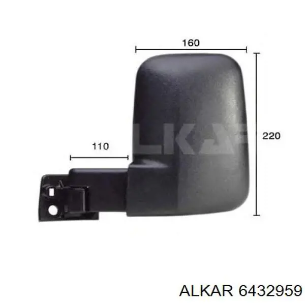Купити 1048710 Ford Скло дзеркала заднього виду, правого