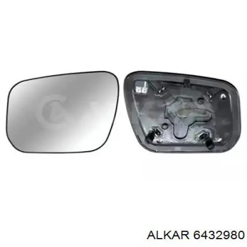 Дзеркальний елемент дзеркала заднього виду, правого на Suzuki Grand Vitara (JC)