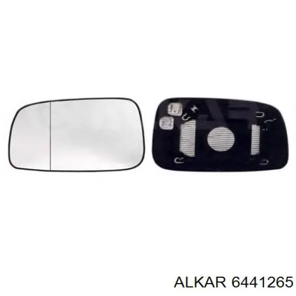 6441265 Alkar дзеркальний елемент дзеркала заднього виду, правого