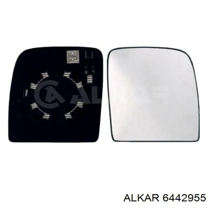 Зеркальный элемент зеркала заднего вида ALKAR 6442955