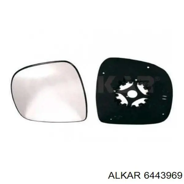 Скло зерказа заднього виду Alkar 6443969