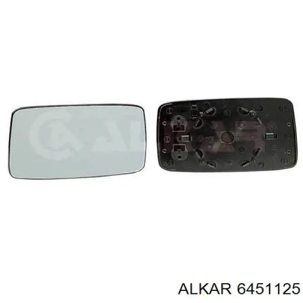6451125 Alkar дзеркальний елемент дзеркала заднього виду, лівого