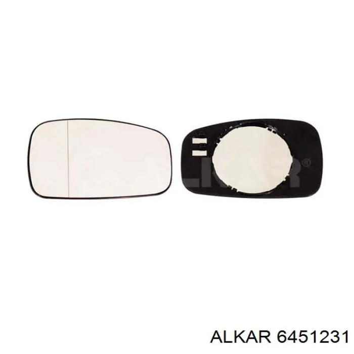 6451231 Alkar дзеркальний елемент дзеркала заднього виду, лівого
