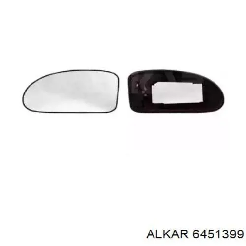 Купити 6451399 Alkar Дзеркальний елемент дзеркала заднього виду, лівого
