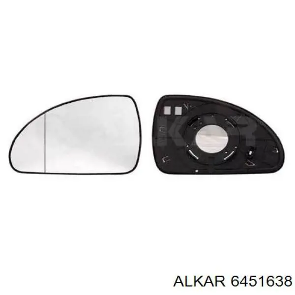 6451638 Alkar дзеркальний елемент дзеркала заднього виду, лівого