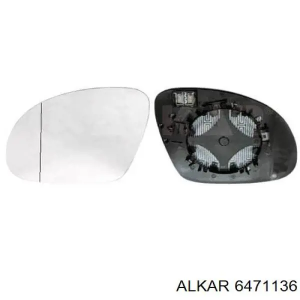 6471136 Alkar дзеркальний елемент дзеркала заднього виду, лівого