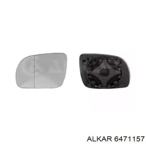 Скло дзеркала заднього виду, лівого Alkar 6471157