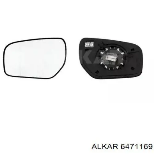 Купити 963668842R Renault (RVI) Дзеркальний елемент дзеркала заднього виду, лівого