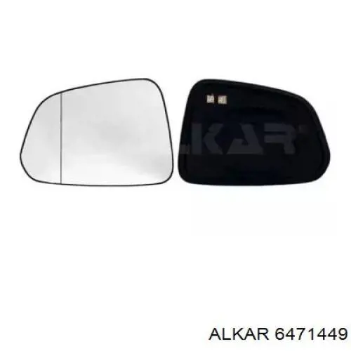 6471449 Alkar дзеркальний елемент дзеркала заднього виду, лівого