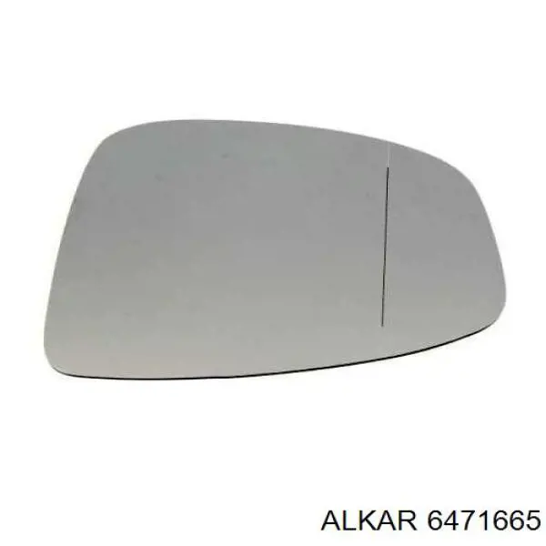 6471665 Alkar дзеркальний елемент дзеркала заднього виду, лівого