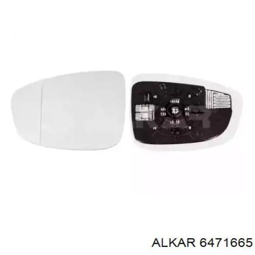 Скло дзеркала заднього виду, лівого Alkar 6471665 ціна, від 22.98 USD