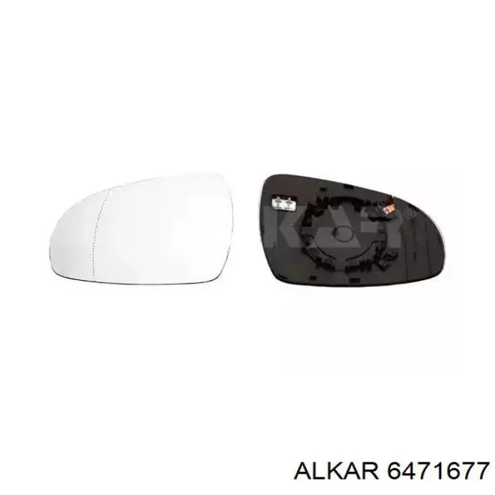 Скло дзеркала заднього виду, лівого Alkar 6471677 ціна, від 23.93 USD