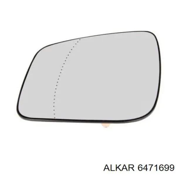 6471699 Alkar дзеркальний елемент дзеркала заднього виду, лівого