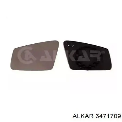 Дзеркальний елемент дзеркала заднього виду, лівого 6471709 Alkar