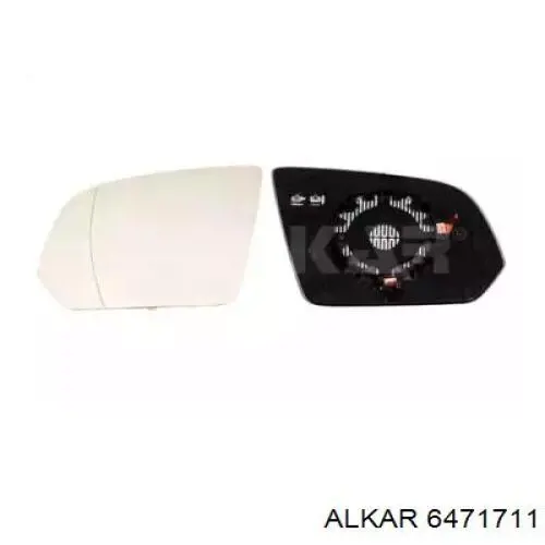 Купити 6471711 Alkar Скло дзеркала заднього виду, правого