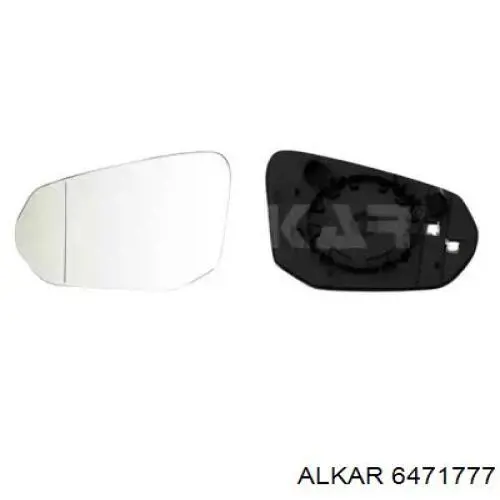 Скло дзеркала заднього виду, лівого Polcar 13L1544E
