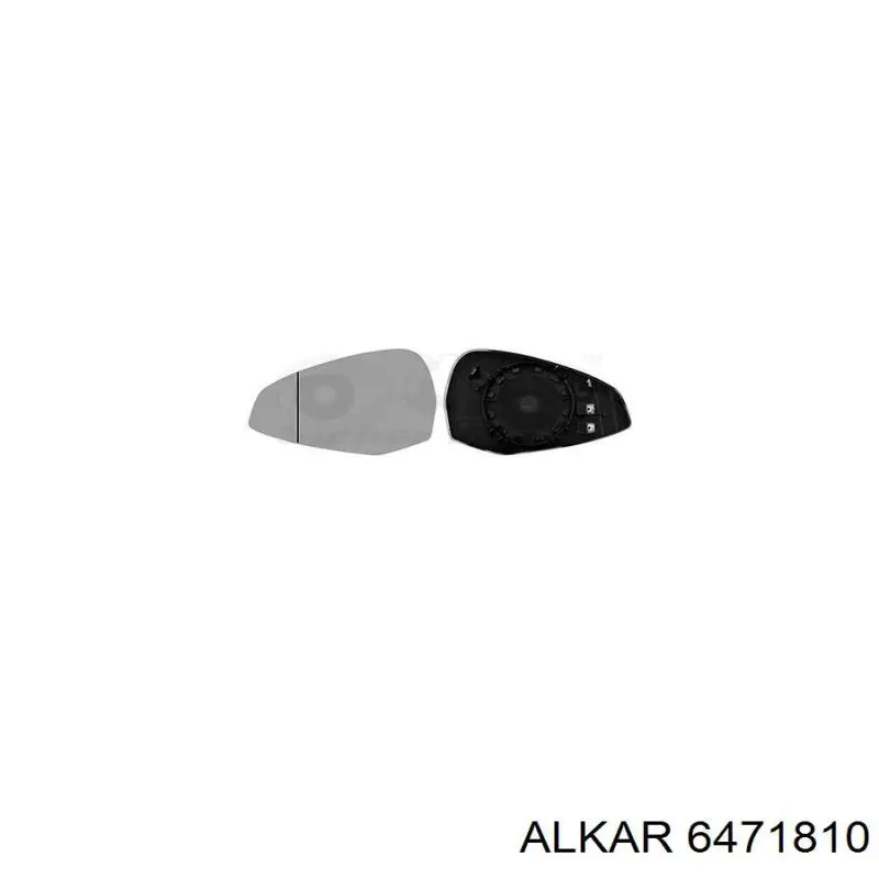 6471810 Alkar дзеркальний елемент дзеркала заднього виду, лівого