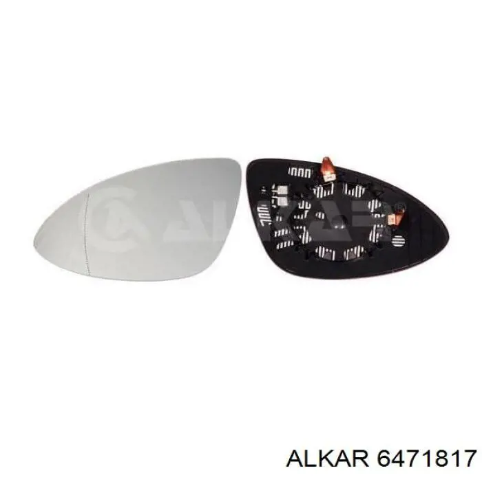 Скло дзеркала заднього виду, лівого Alkar 6471817 ціна, від 20.34 USD