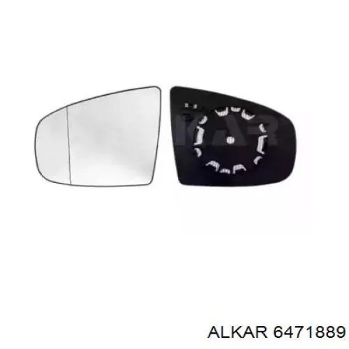 6471889 Alkar дзеркальний елемент дзеркала заднього виду, лівого