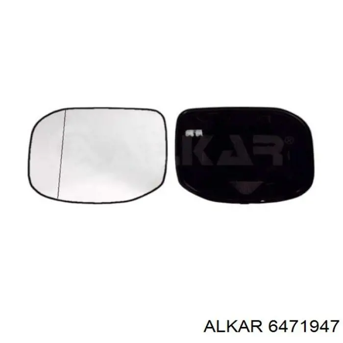 6471947 Alkar дзеркальний елемент дзеркала заднього виду, лівого