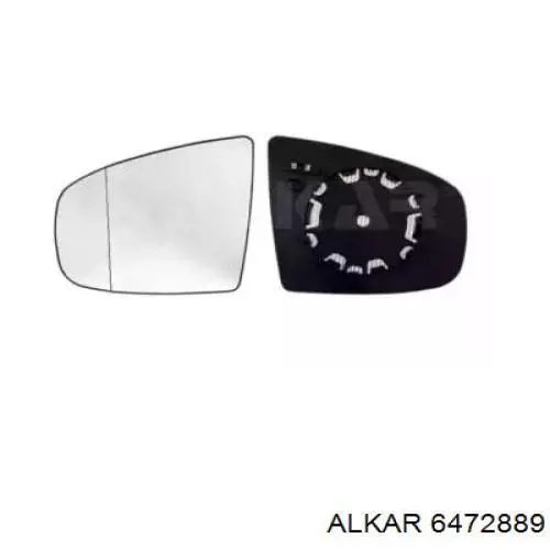 6472889 Alkar дзеркальний елемент дзеркала заднього виду, правого