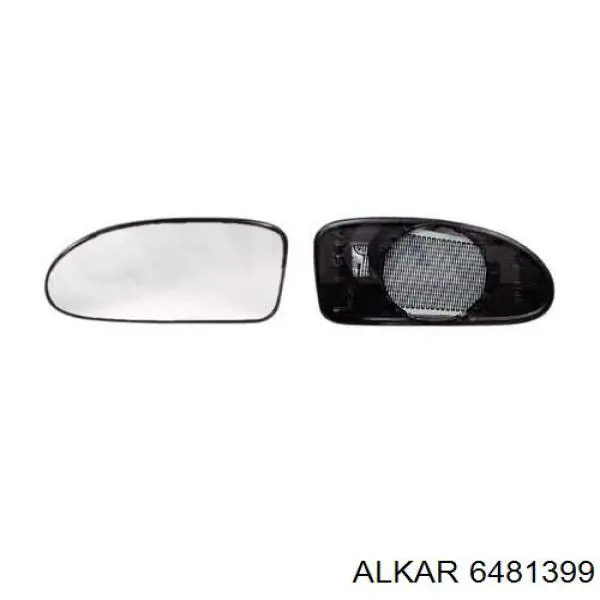 6481399 Alkar дзеркальний елемент дзеркала заднього виду, правого
