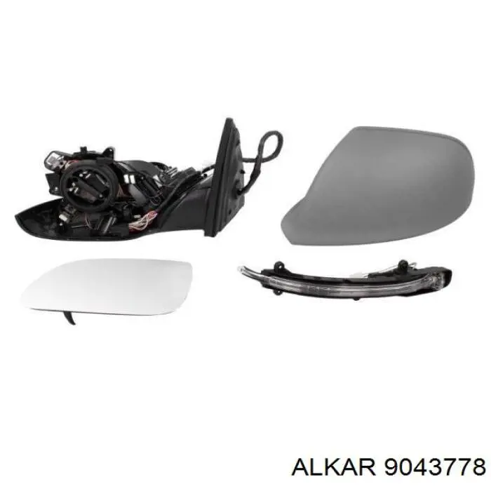 Ліве бокове дзеркало 9043778 Alkar