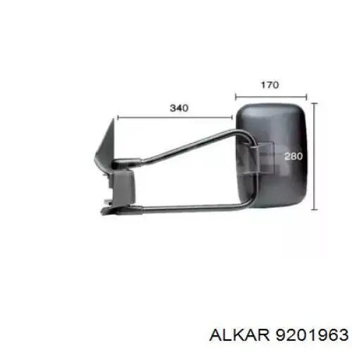 Купити A9018105816 Mercedes Бічне дзеркало заднього виду ліве