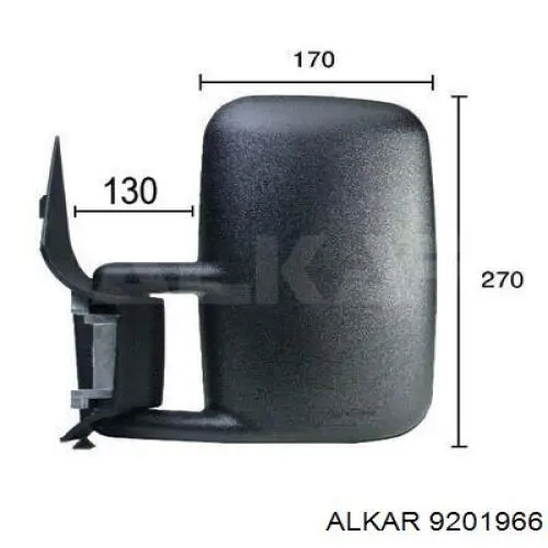 Ліве бічне дзеркало Alkar 9201966 ціна, від 38.44 USD