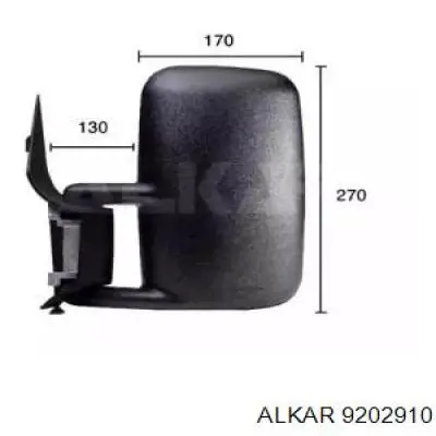 Праве бічне дзеркало Alkar 9202910 ціна, від 49.53 USD