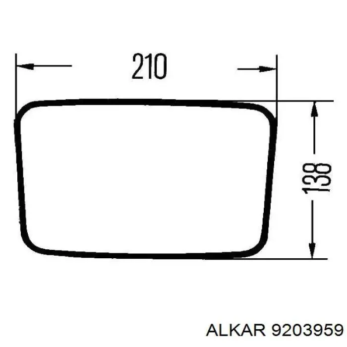 Дзеркало заднього виду Alkar 9203959 ціна, від 15.72 USD