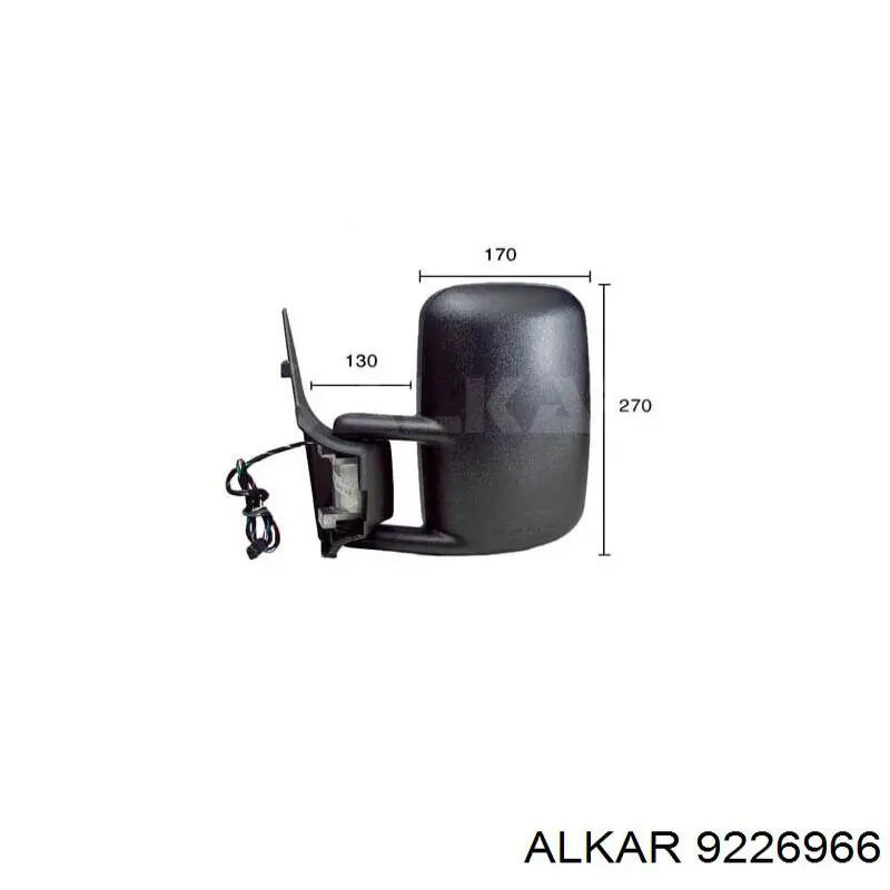 Праве бічне дзеркало Alkar 9226966 ціна, від 47.94 USD