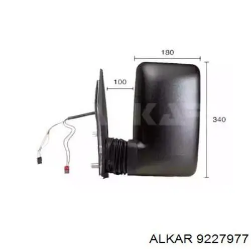 Ліве бічне дзеркало Alkar 9227977 ціна, від 152.98 USD