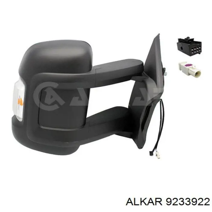 Ліве бокове дзеркало 9233922 Alkar