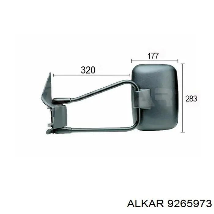 Дзеркало праве 9265973 Alkar