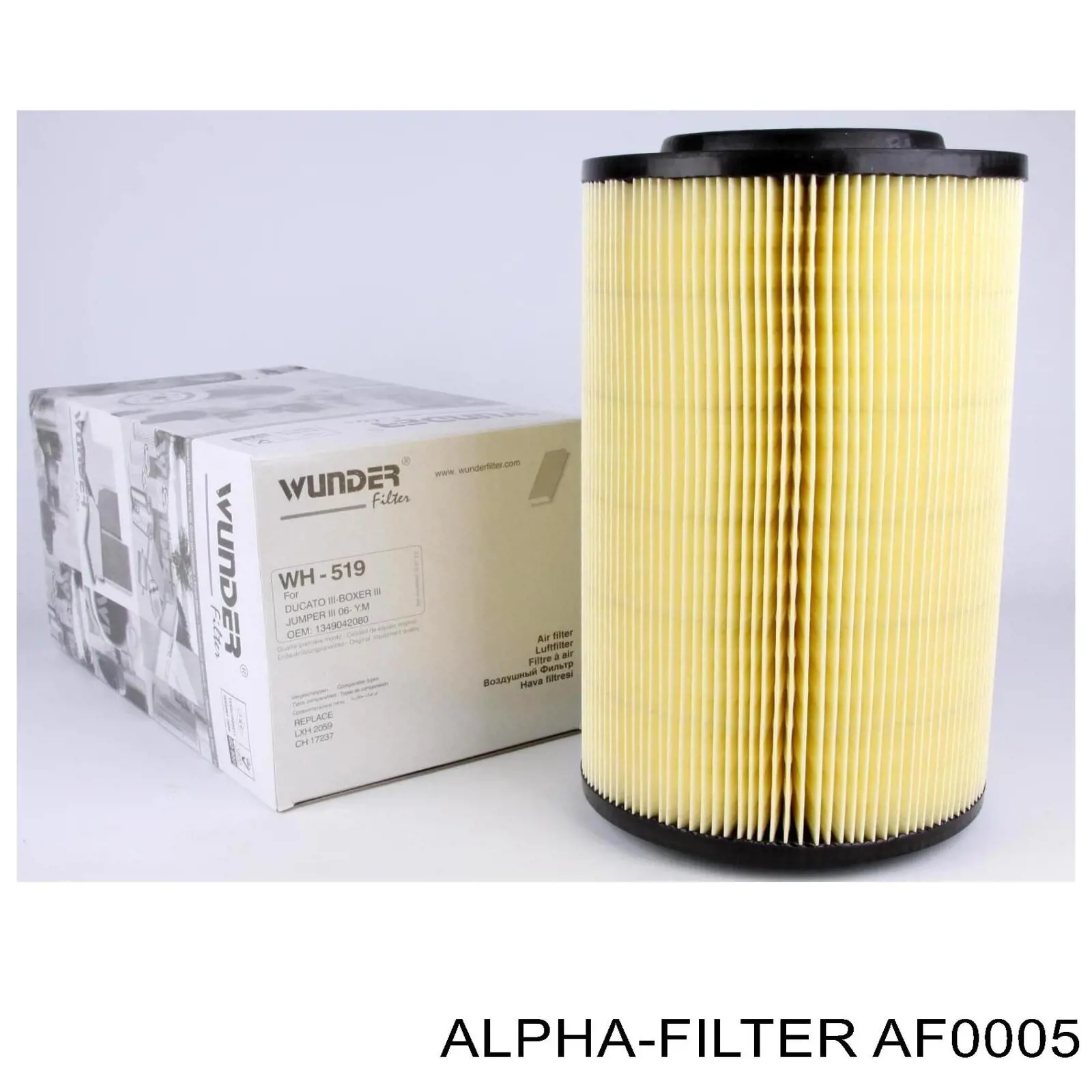 Елемент повітряного фільтра Alpha Filter AF0005 ціна, від 7.90 USD