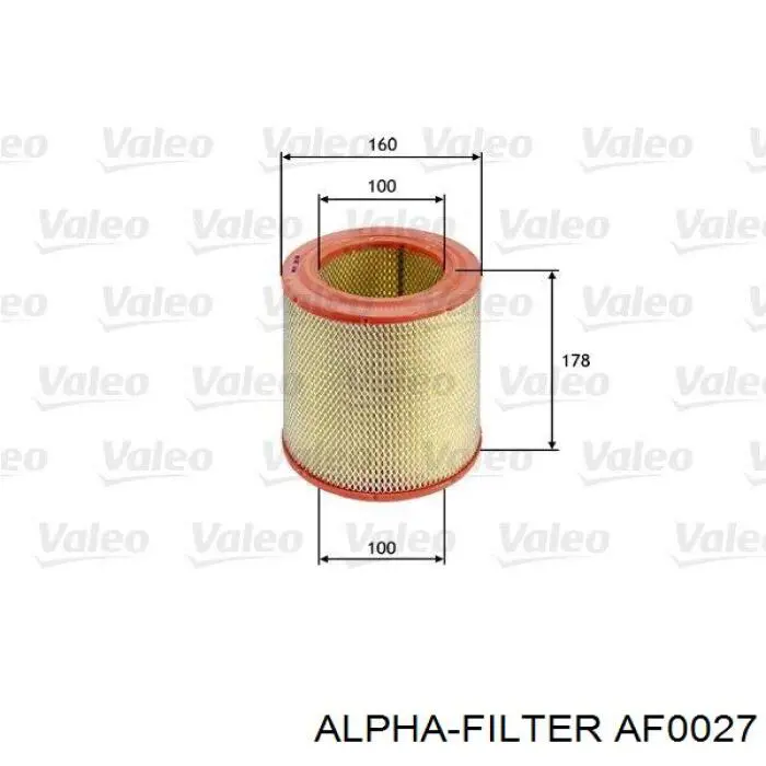 AF0027 Alpha-filter фільтр повітряний
