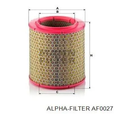 AF0027 Alpha Filter Повітряний фільтр двигуна