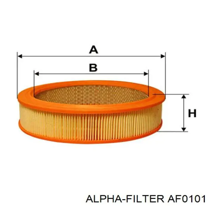 AF0101 Alpha Filter Повітряний фільтр двигуна