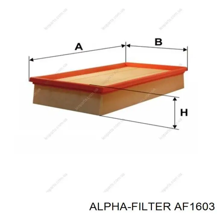 Купити AF1603 Alpha Filter Автомобільний фільтр повітря